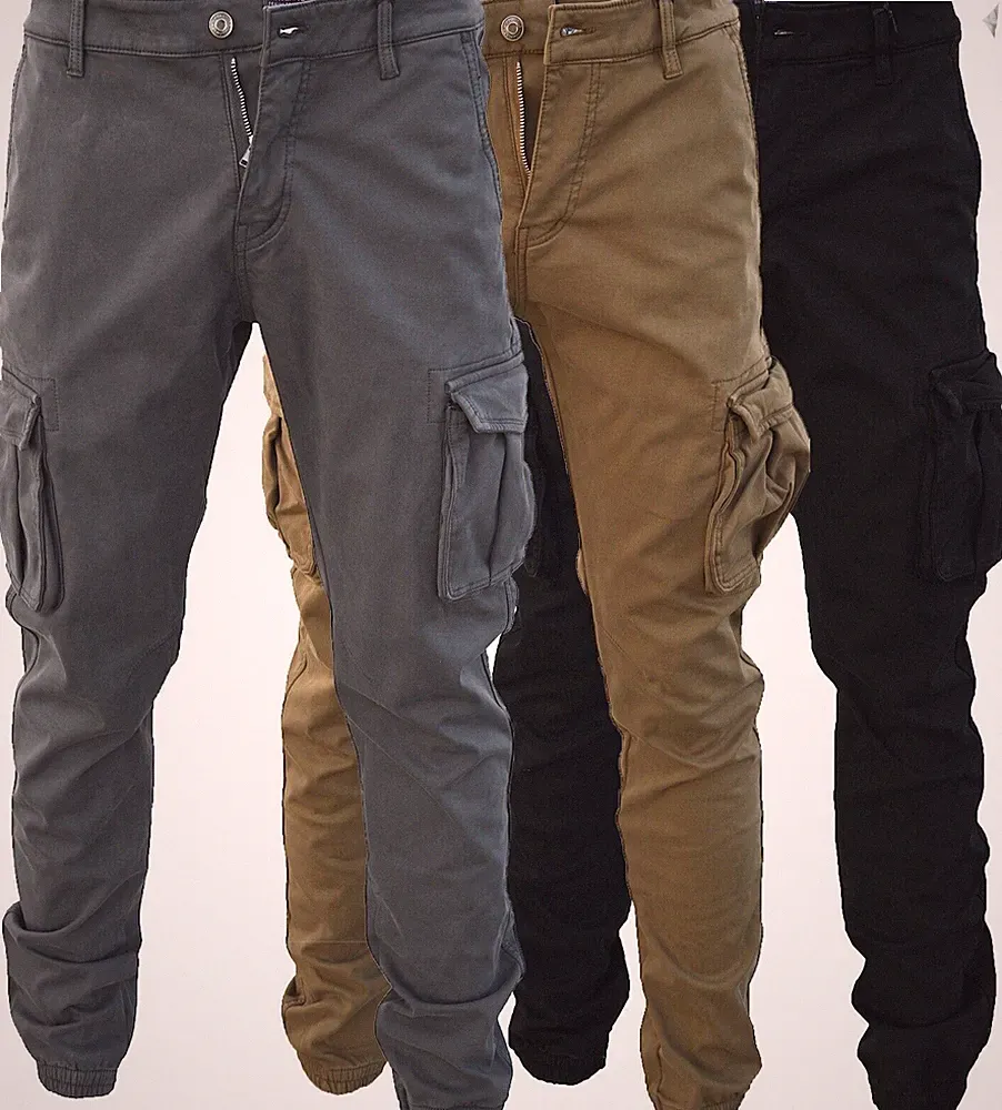 Herren Thermo Cargo Hose Gefüttert Outdoor Arbeitshose Winter warm gefüttert 23