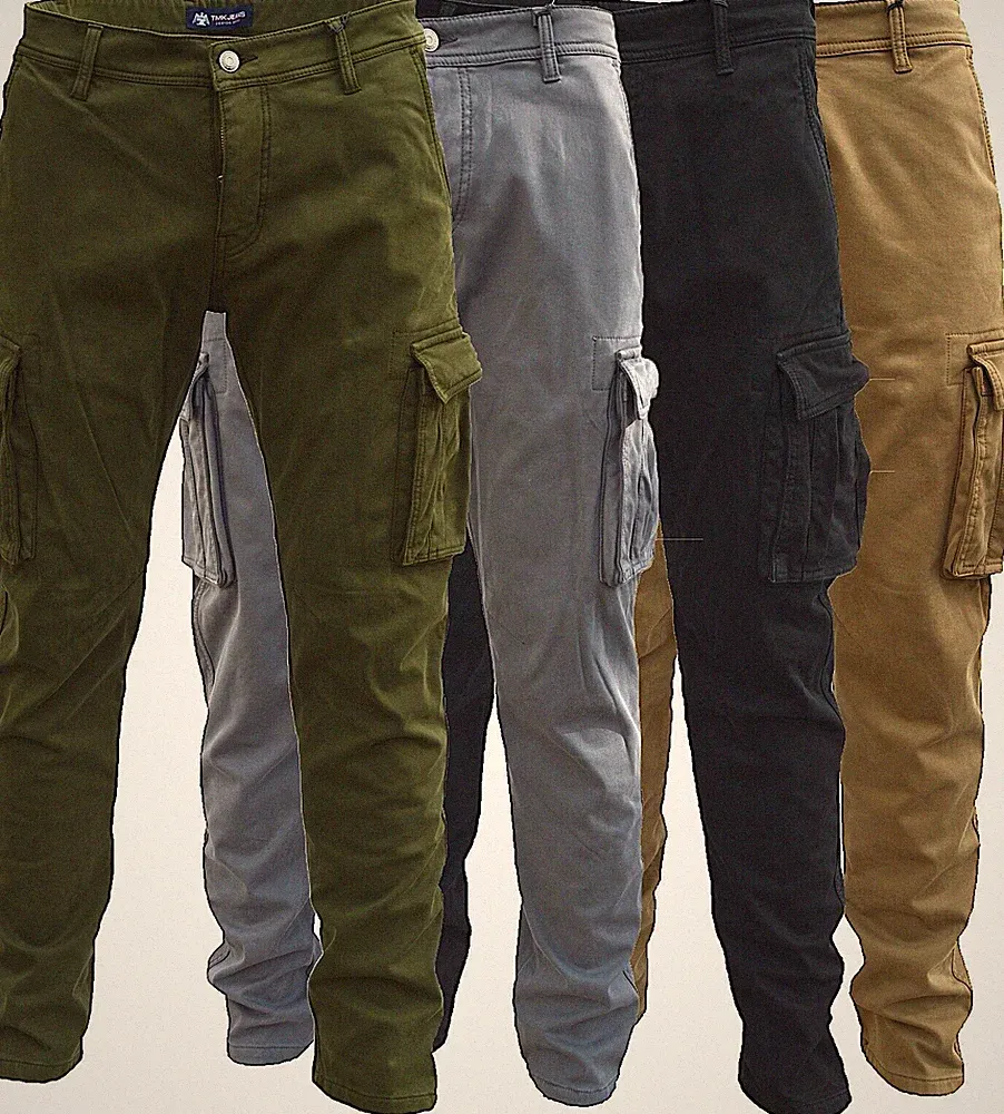Herren Thermo Cargo Hose Gefüttert Outdoor Arbeitshose Winter warm gefüttert