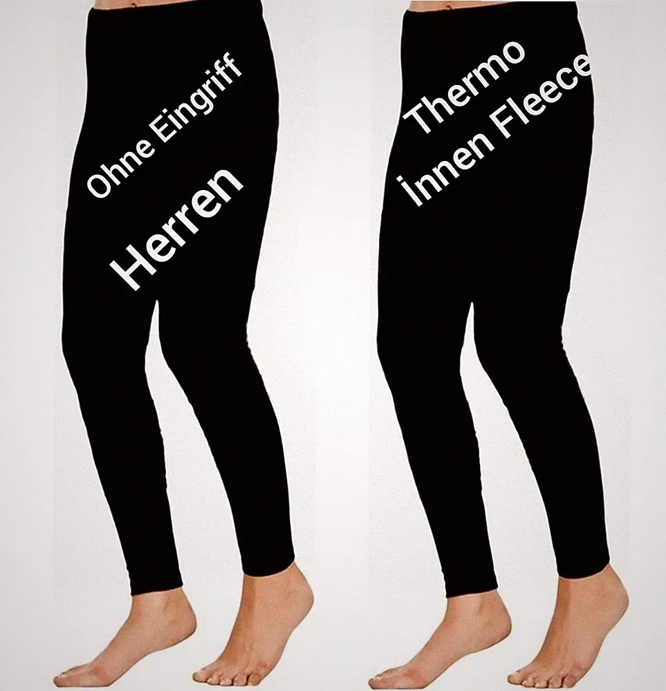 Herren Thermo Leggins Unterhose Lange Leggings Ski Unterwäsche Fleece NAHTLOSE