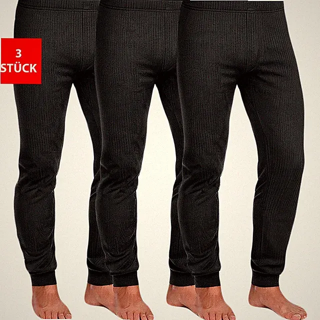 Herren Thermounterhose Lange Thermo Hose 3er-Pack Winter Arbeit Ski