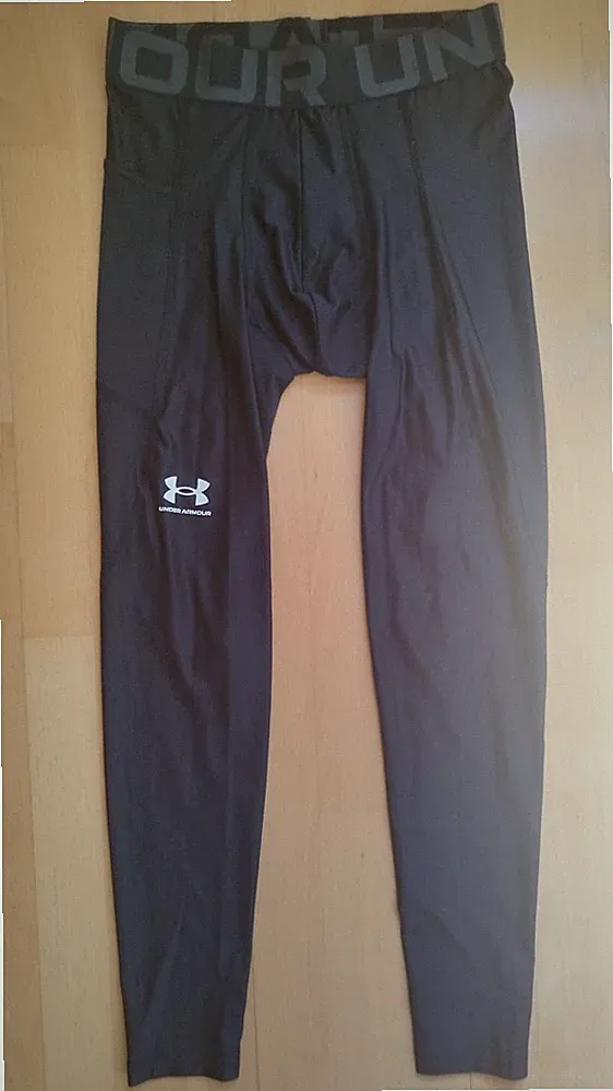 Herren Tight Leggins Laufhose Baselayer Under Armour Heatgear UA schwarz M