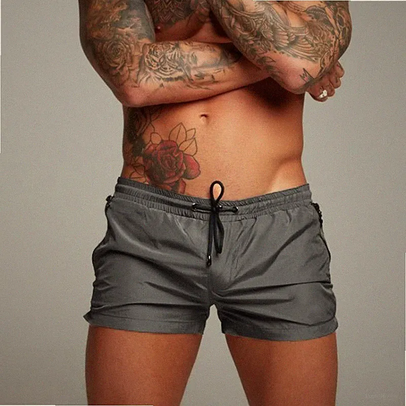 Herren Training Laufshorts Badeshorts Schwimmhose Kurz Gym Sports Jogginghose