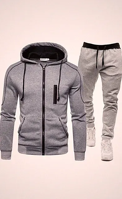 Herren Trainingsanzug Jogginganzug Sportanzug Jogging Anzug Fitness Freizeit CF