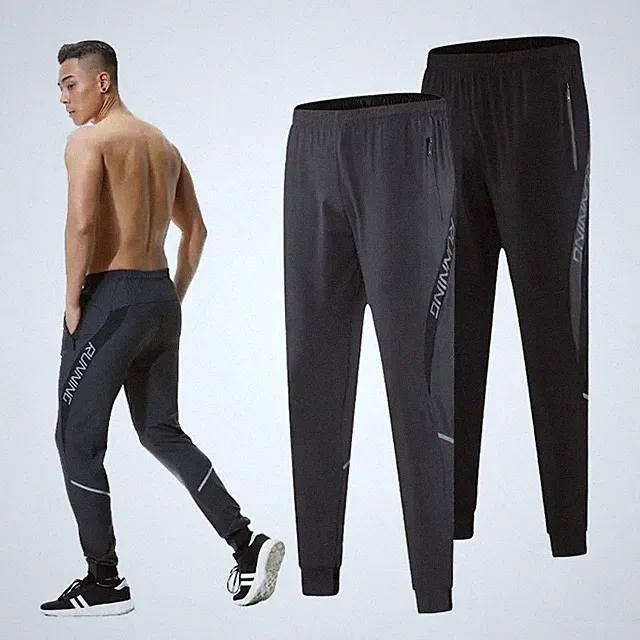 Herren Trainingsanzug Unterteil Laufen Gym CrossFit Jogginghose Hose Reißverschlusstaschen