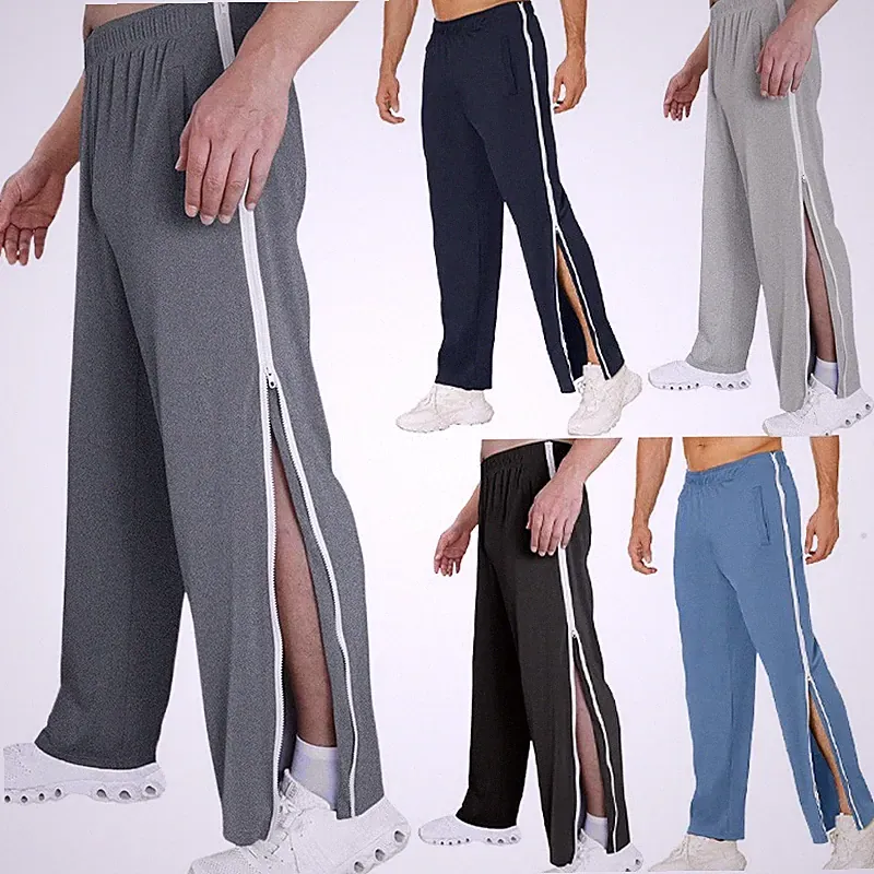 Herren Trainingshose Reha Hose mit RV Für Fitness Sport Ambulanz Kur Ortho