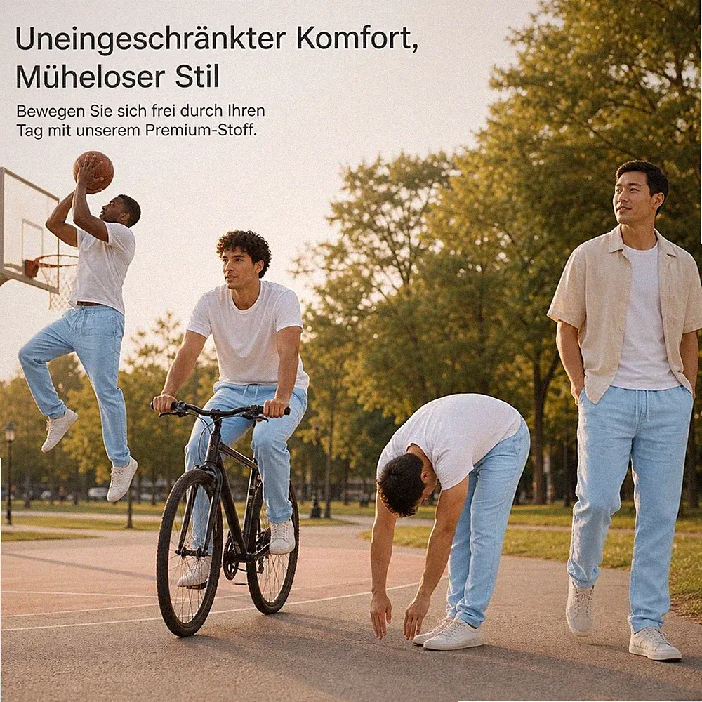 Herren Trainingshose Slim Fit für Sport und Alltag, für Badminton - für