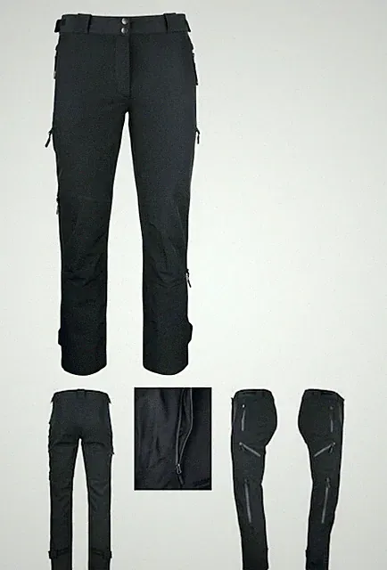 Herren Trekking Hose Wasserdicht Atmungsaktiv Stretch Berg Taschen