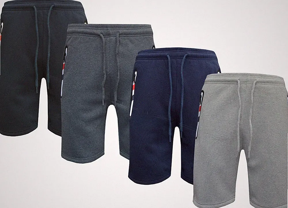 Herren Uni Jogginghose mit Reißverschlusstaschen Fleece Komfort Freizeitkleidung S - XXL