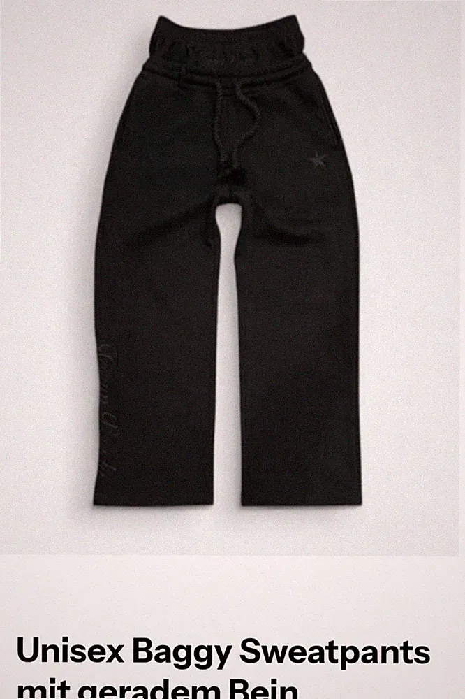 Herren unisex Baggy Sweatpants mit geradem Bein Hose schwarz Gr. M / neu in OVP