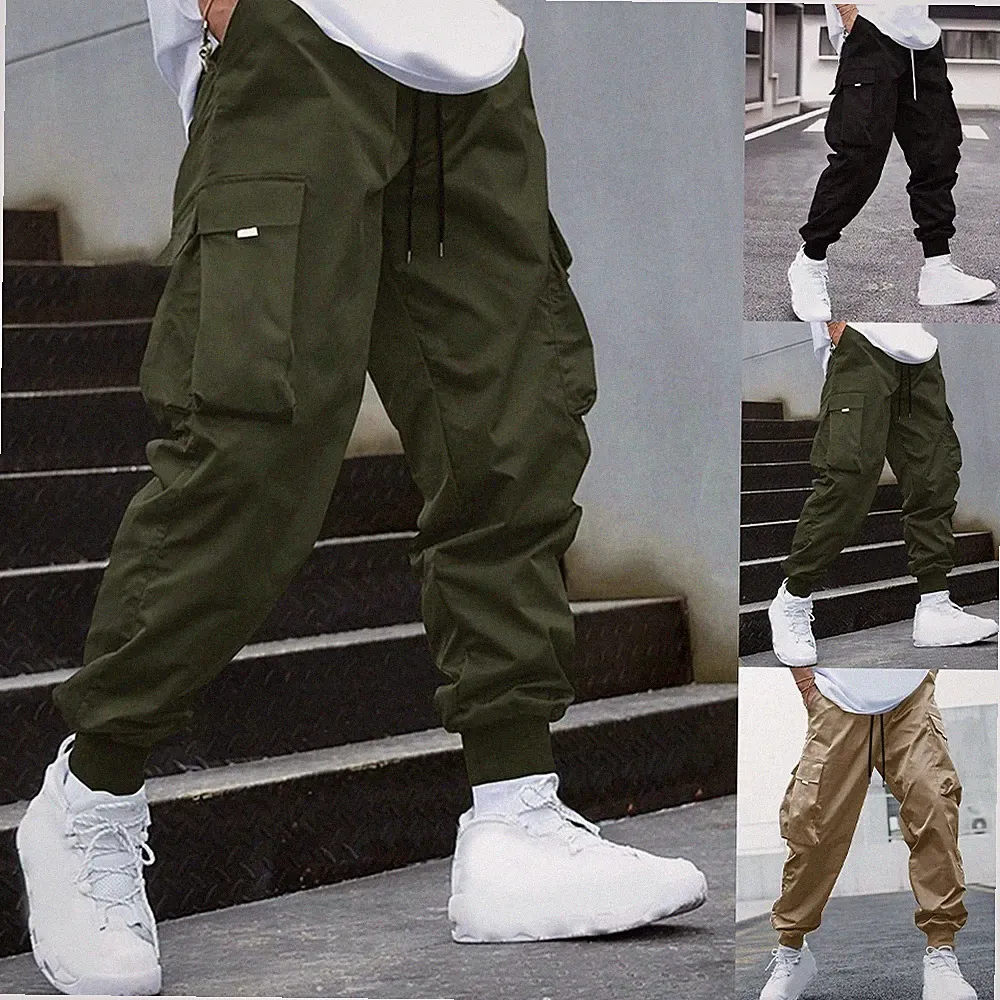 Herren Vintage Jogginghose Loose Fit Haremshose mit für mehrere