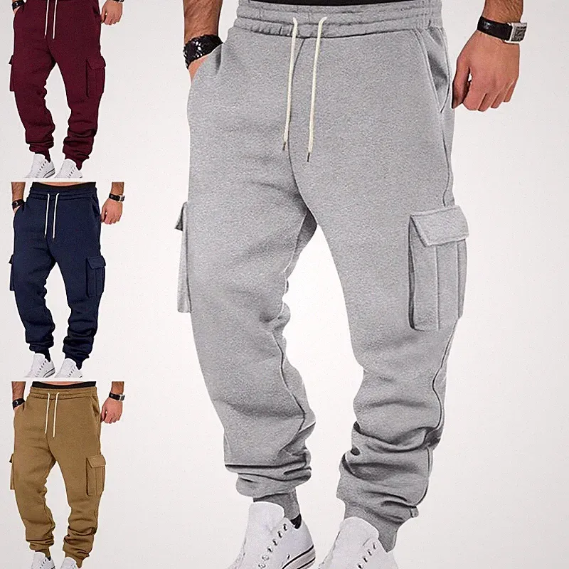 Herren Warm Jogginghose Trainingshose Fitnesshose Sporthose Sweatpants Slim-Fit