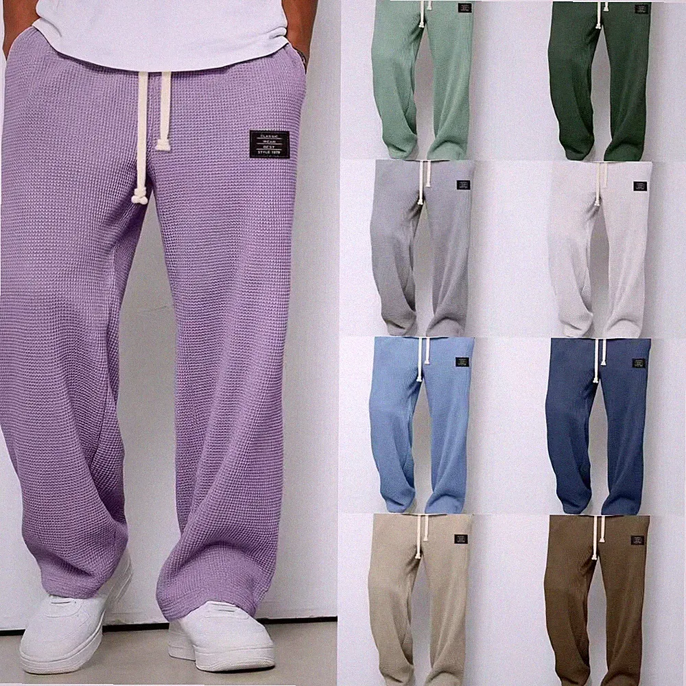 Herren Weite Freizeithose Sweatpants Jogginghose Baggy Hose Bequem Sporthose