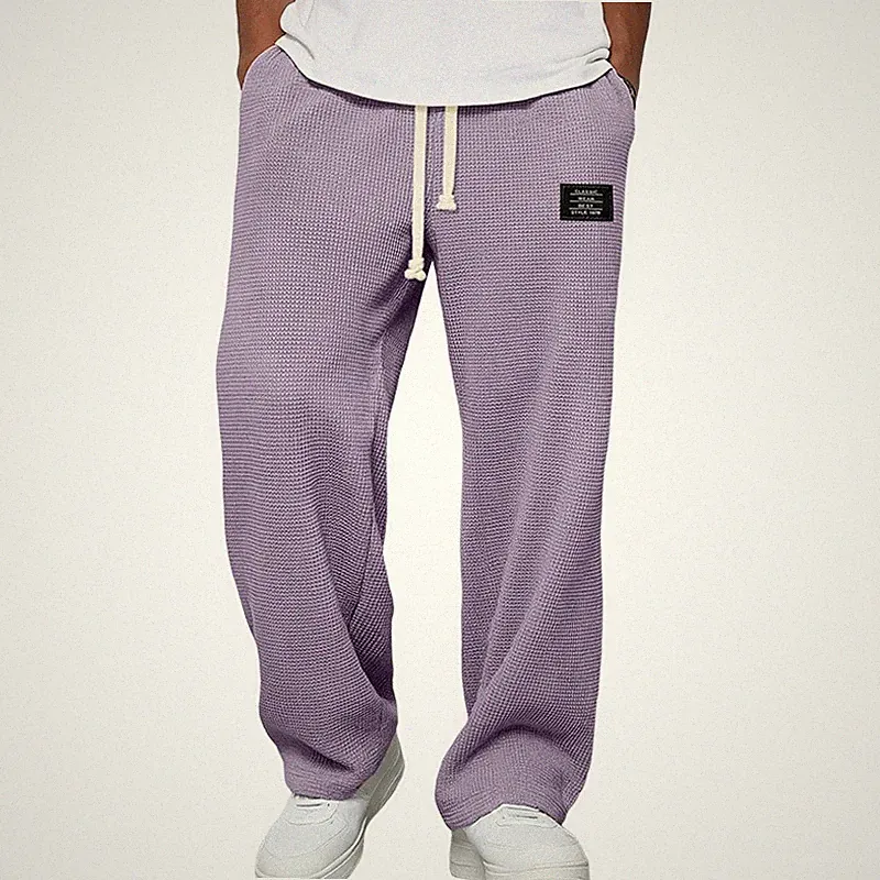 Herren Weites Bein Freizeithose Jogginghose Sweatpants Bequem Baggy Hosen Neu