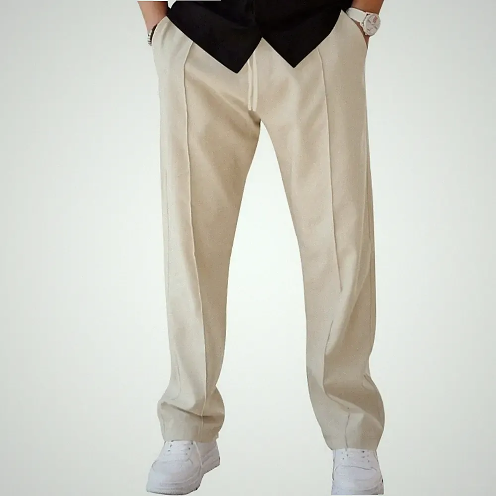 Herren Weites Bein Freizeithose Sweatpants Bequem Baggy Hosen Jogginghose