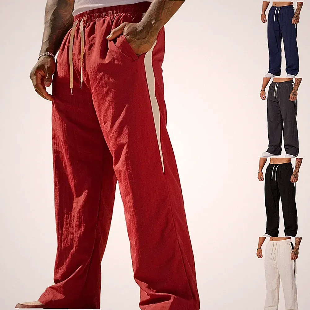 Herren Wideleg Sporthose Freizeit Jogginghose Loose Fit für Fitness und Laufen