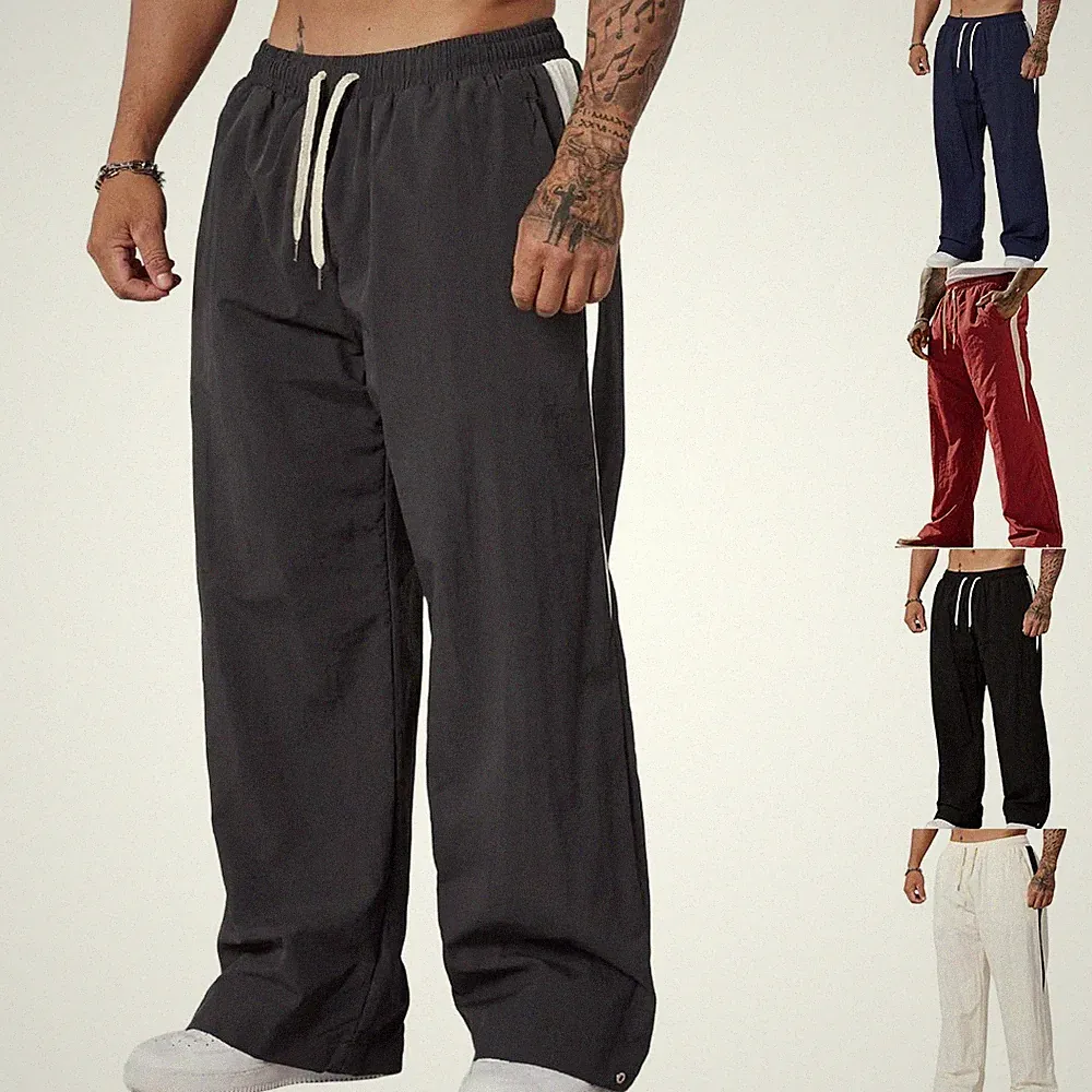Herren Wideleg Sporthose für FREIZEIT Jogginghose Loose Fit für Fitness und
