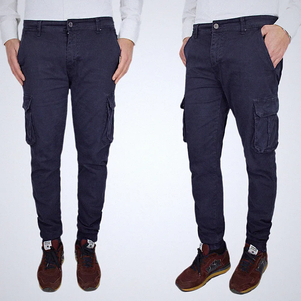 Herren Winter Cargo Hose Seitentaschen Multi Taschen Casual VEQUE