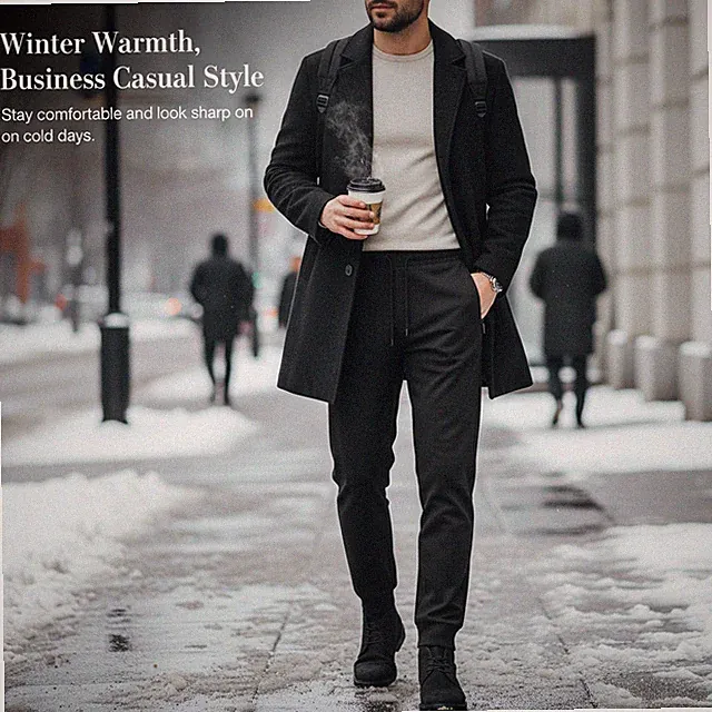 Herren Winter Freizeit Winddicht Thermo Fleece Hose - für Komfort | für Zuhause