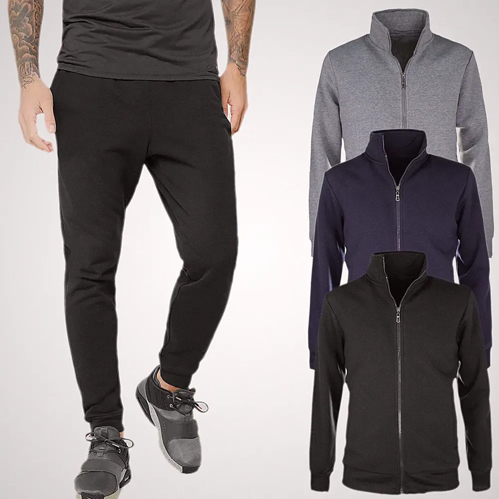 Herren Winteranzug Ganzanzug warm Baumwolle Sport Shirt Sweatshirt + Hose VEQUE