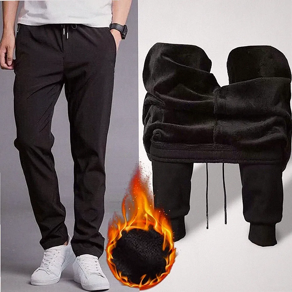 Herren Winterhose Hosen Jogginghose Fleecefutter Warmhose Gefüttert for thermo