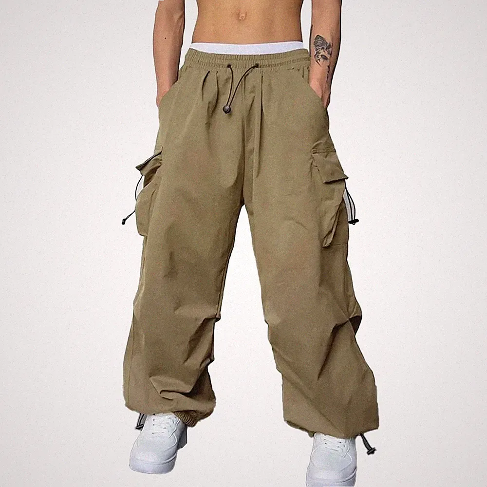 Herren Y2K Hip Hop Baggy Wide Leg Jogginghose für freizeit Sweatpants