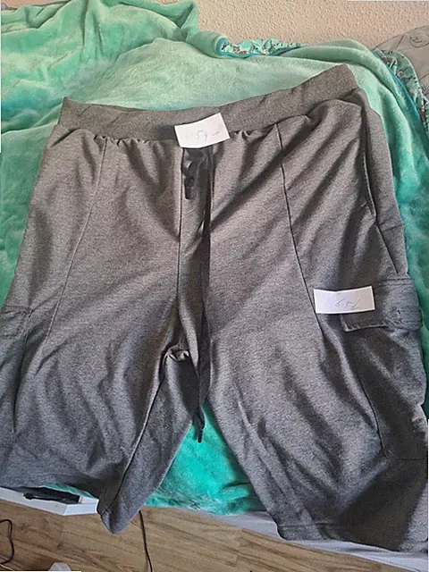 Herrn Dreiviertel HOSE GR 4XL MIT GROSSEN Taschen Guter Zustand