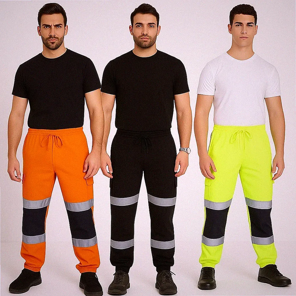 Hi Vis Fleece Jogginghose - Sicherheits Arbeits Jogginghose reflektierend Hi-Viz Sweat Pant