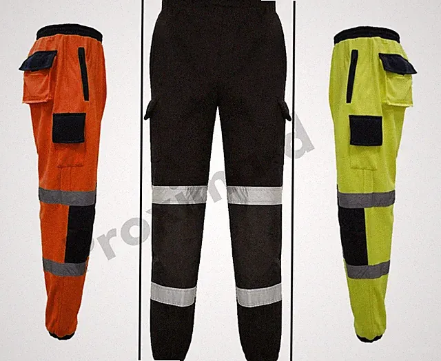 Hi Vis Safety Work Fleece Hose Jogging Jogginghose Hose Sweat Pants S-5XL UK