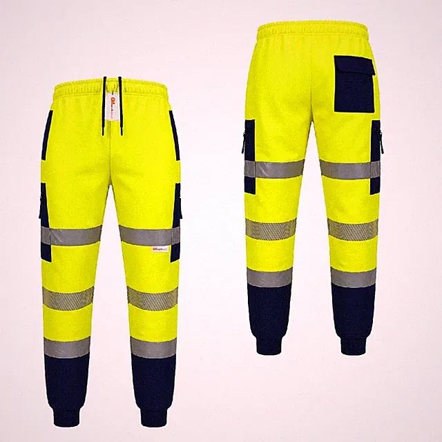 Hi-Vis Thermo Jogginghose wasserdicht verstärktes Knie Arbeitshose Sicherheit PSA