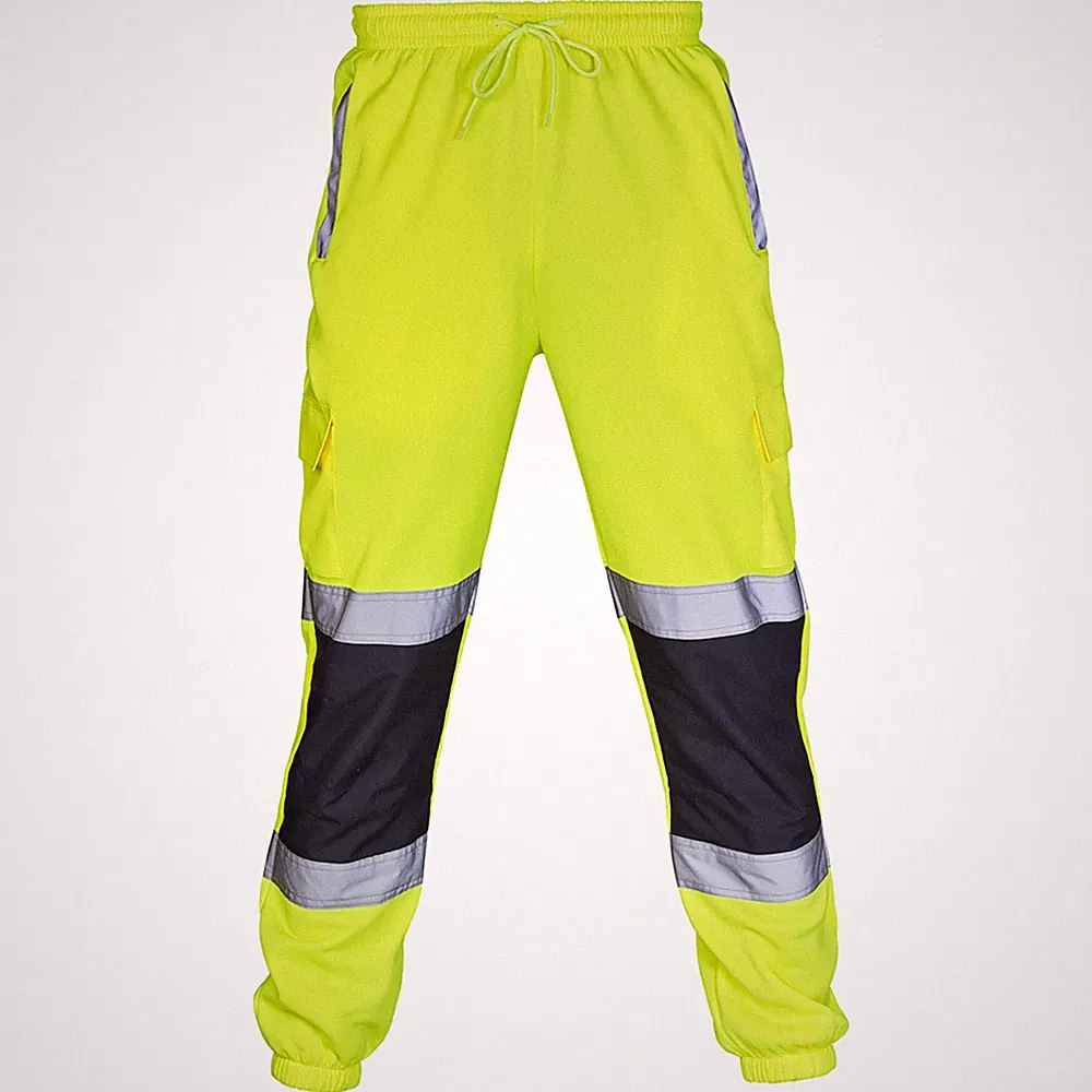 HI VIS VIZ JOGGINGHOSE SLIM FIT HOSE SAFETY WORKWEAR JOGGINGHOSE SWEAT PANTS