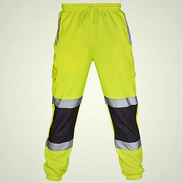 HI VIS VIZ VISIBILITY JOGGINGHOSE JOGGINGHOSE DICKE SWEATHOSE SICHERHEITSHOSE
