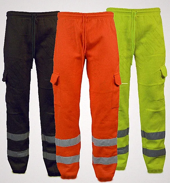 Hi Visibility Arbeitskleidung Sicherheit Fleece Jogginghose Cargohose Hose S - 3XL
