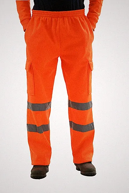 Hi Viz Vis Arbeit Fleece Bottoms Sicherheit Sweat Hosen Jogging Hosen Jogger