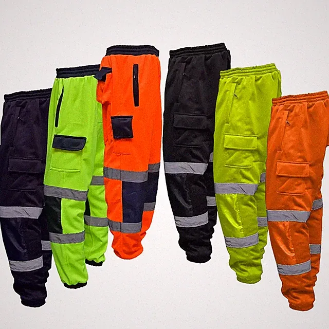 Hi Viz Vis Fleecehose Jogginghose Sicherheitshose Arbeitskleidung Jogger Sweat
