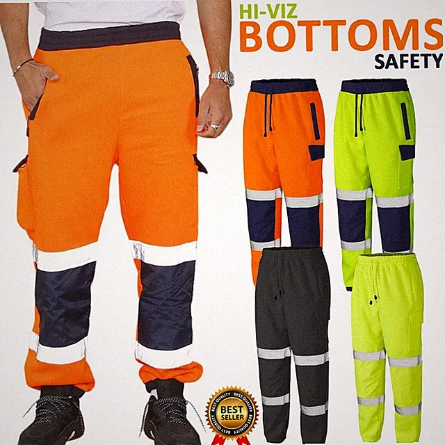 Hi Viz Vis Jogginghose Arbeitskleidung Sicherheitshose Fleece Jogger Sweat Pants