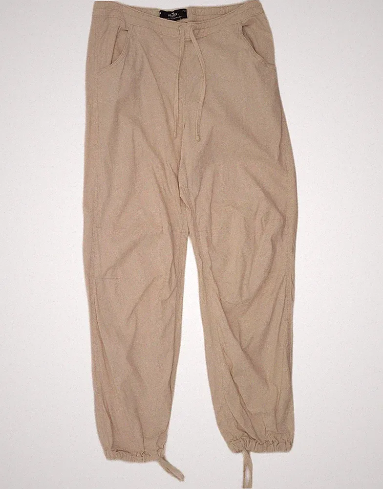 Hollister Herren Jogginghose Chino Hose Medium W32 L30 Off White Baumwolle DQ13