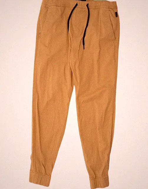 Hollister Herren Jogginghose Chino Hose Small W29 L28 Beige Baumwolle DE01