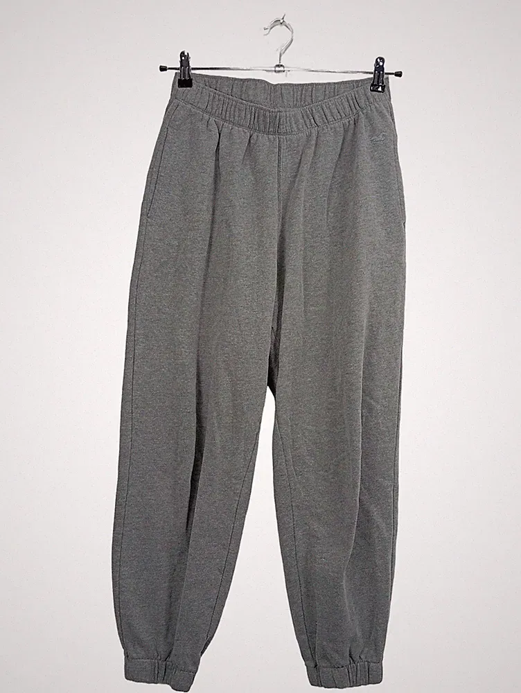 Hollister Jogginghose Herren Gr. 48 Grau Melange