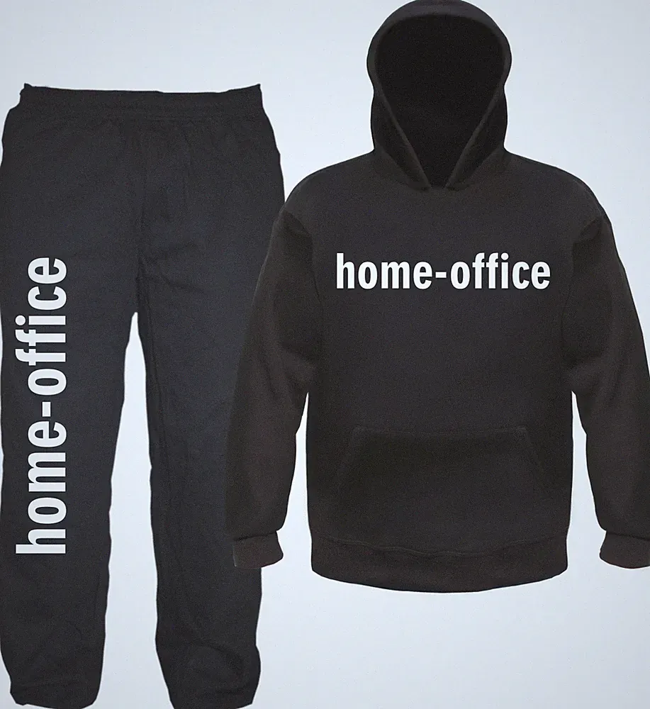 home-office Jogginganzug - bedruckt - Jogginghose und Hoodie für Homeoffice