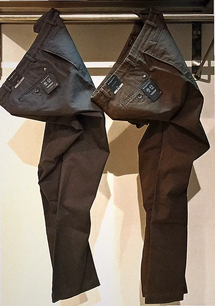 Hose Chino Winter Bugatti Herren 4130 86395D Grau 260 Brown 80