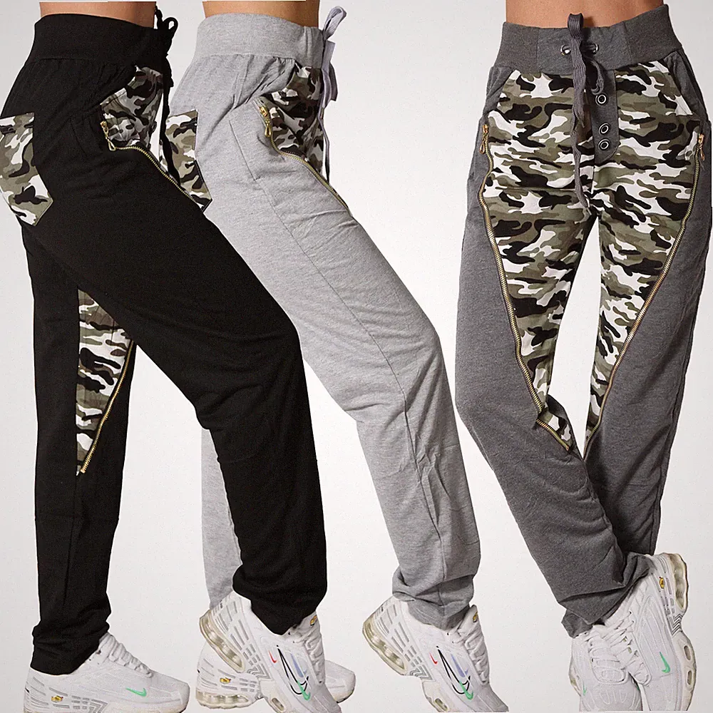Hose Jogging Sport Knopfleiste Army Camouflage Trainingshose Sporthose Fitness