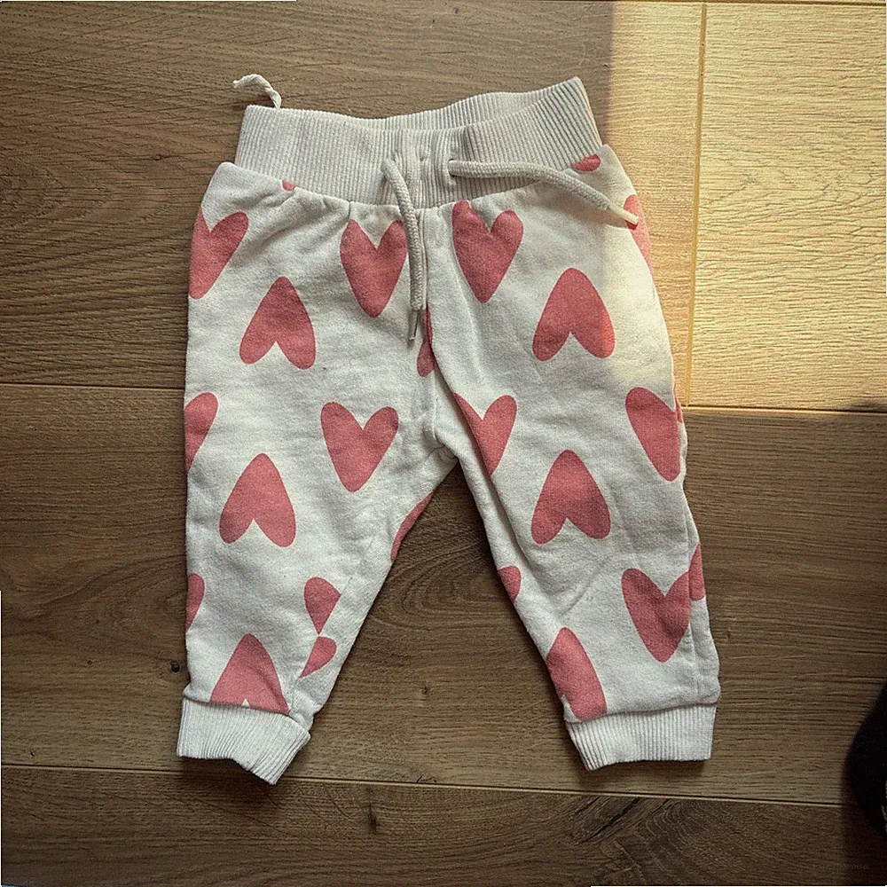 Hose Jogginghose Weiß Rosa Herzen 68 Ergee Mädchen