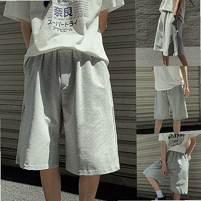 Hose kurz Herren Shorts für freizeit Sommer bequem Jogginghose Kordelzug