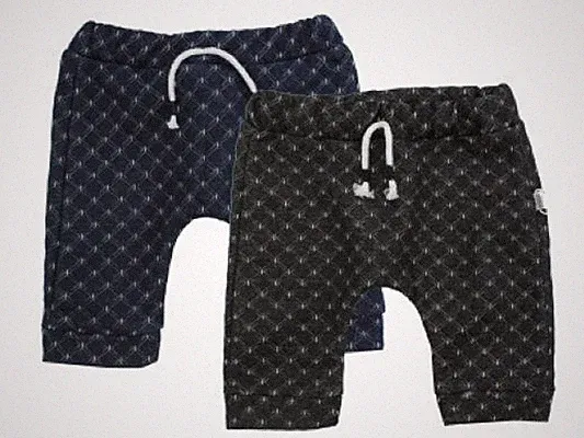 Hosen Set für Jungen 2 teilig. 9-12 Monate. Baumwolle, Blau/Schwarz