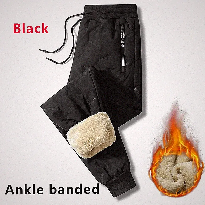 HOT-Herren Winter Fleece Jogginghose dick warm wasserdicht winddicht Thermohose