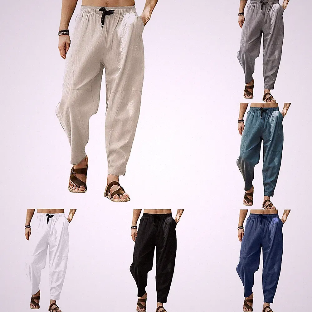 Hot Sale Herren Hose Trousers Jogginghose Loose Fit Übergröße Weich Yoga Frei