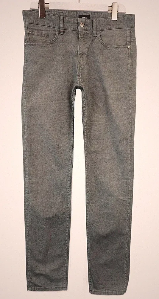Hugo Boss Delaware3 20 Stretch Hose Herren W31 L32 Grau Slim Fit