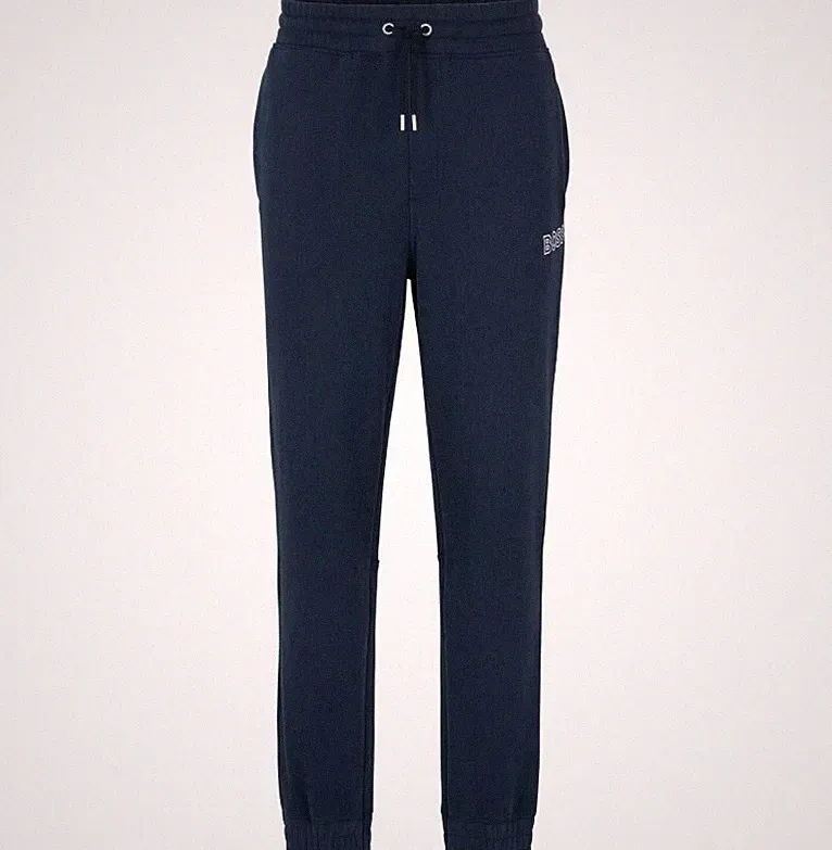 HUGO BOSS Herren Jersey Hose Jogginghose Selogox blau Baumwoll-Mix Gr M L XL