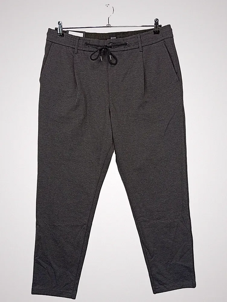 HUGO BOSS Herren Jogginghose Gr. 52 Grau Melange Kordelzug