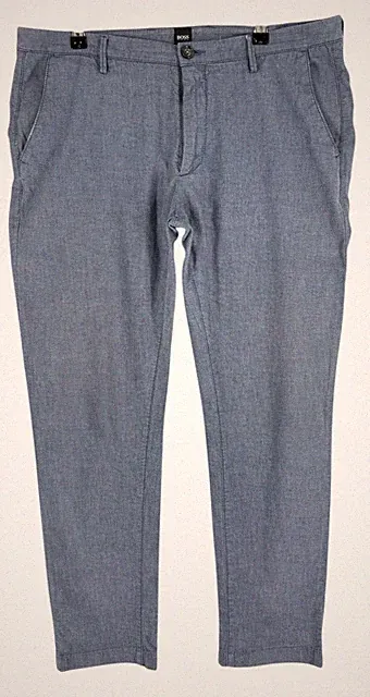 Hugo Boss Herren Stretch Gerade Freizeit Hosen Hose Größe W36 L30